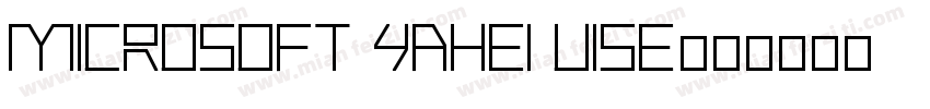 Microsoft yahei uise字体转换